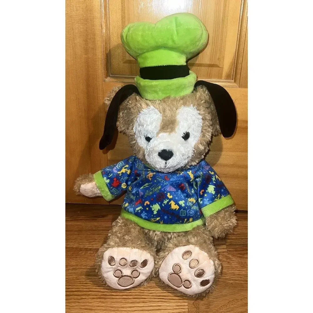 STORYBOOK DUFFY DISNEY BEAR IN GOOFY'S HAT 15” AUTHENTIC DISNEY PARKS Mickey